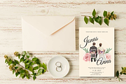 Elegant Wedding Invitation, an Invitation Template by Weddinginvitation by Fati (Thumbnail 1 of 2)