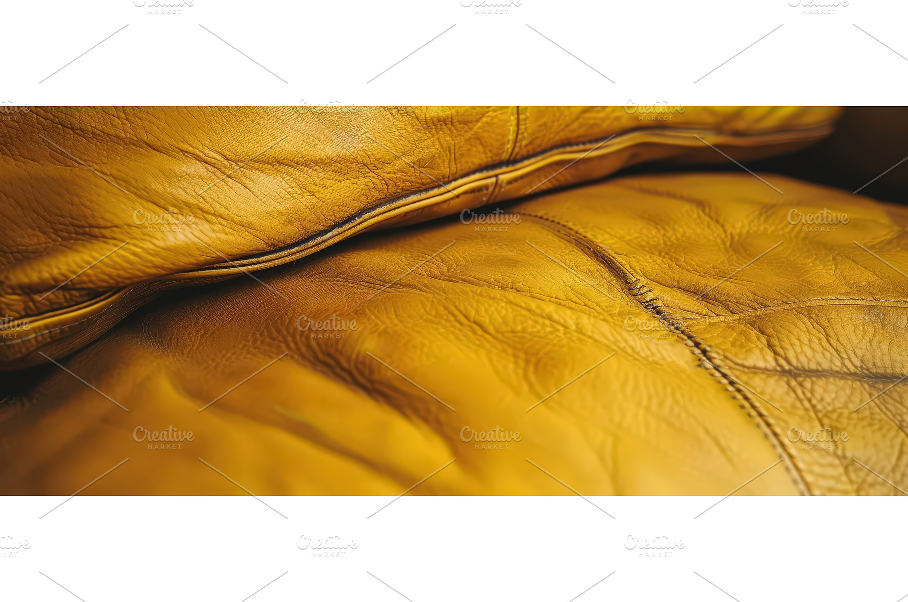 Close-Up of Wrinkled Yellow Leather, a Background Photo by piter.goskov