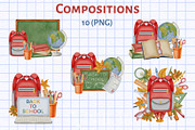 Back to School Watercolor Collection, an Education Illustration by Andre_Eva (Thumbnail 4 of 13)