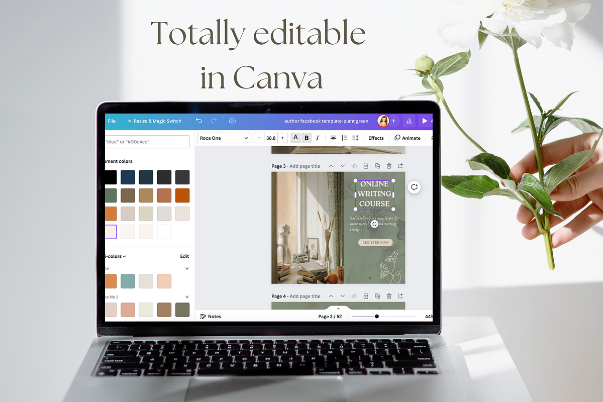 Author Facebook post template, a Social Media Template by Petite Zakka Boutique (Photo 6 of 7)