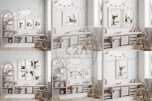 6 Nursery Mockup Frame - Bundle