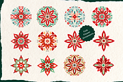 Folk Christmas Pattern and Ornaments, a Seasonal Illustration by Red Ink (Thumbnail 8 of 9)