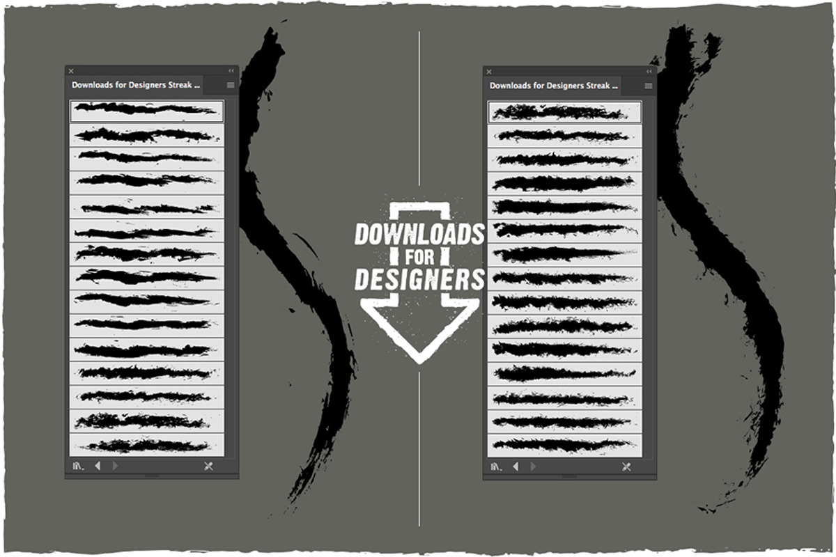 Strokes and Streaks - Vector pack, a Texture Graphic by Downloads for Designers (Photo 9 of 9)