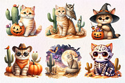 Halloween Desert Cat Clipart, an Illustration by Dream Creation (Thumbnail 2 of 7)