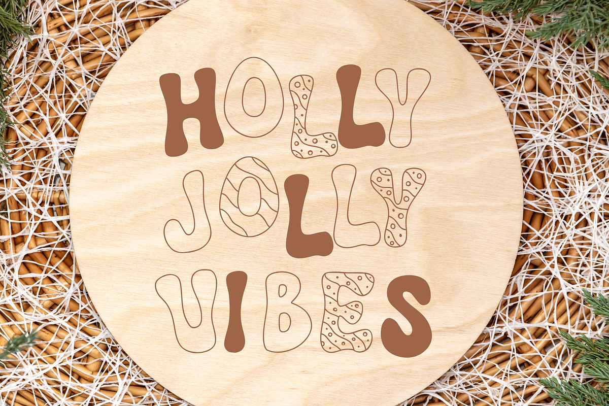 Christmas Holiday is cute trio font, a Handwritten Font by Brown Cupple (Photo 3 of 7)