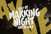 Half Awake; Rough Display Font, a Handwritten Font by Eko Bimantara (Thumbnail 2 of 6)