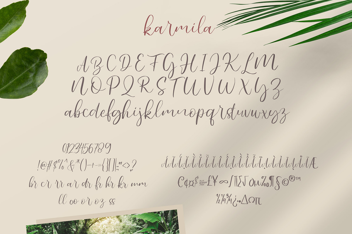 Karmila, a Script Font by alit design (Photo 6 of 9)