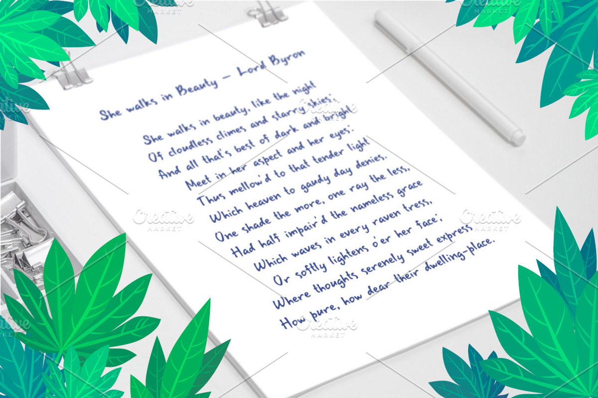 Fresh Monday font, a Handwritten Font by Mallinka (Photo 3 of 9)