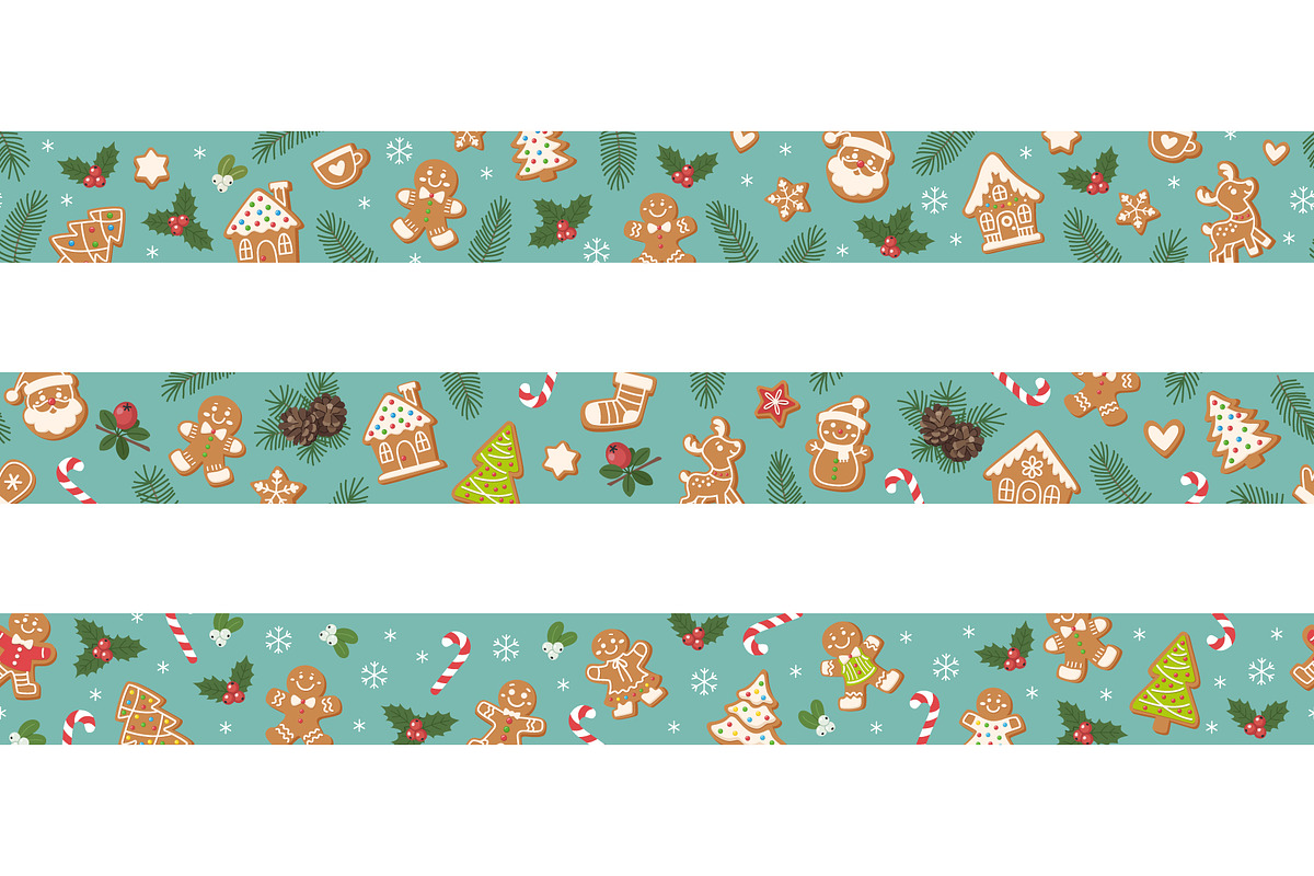 Christmas Borders Set, a Pattern Graphic by Barsuk's Shop (Photo 2 of 3)