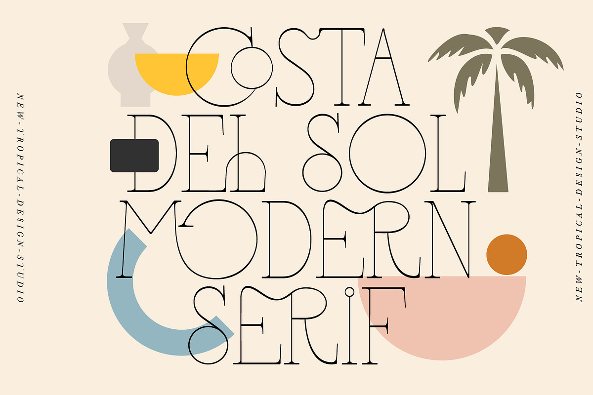 Costa Del Sol - Fun Ligature Font, a Font by Tropical Type