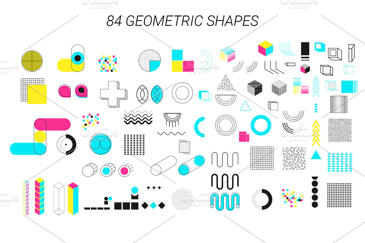 Neon geometric shape,poster,patten, an Object Graphic by Iryna Danyliuk (Photo 4 of 17)