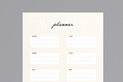 Daily and Weekly Planner Layout, a Stationery Template by MightyDesign (Thumbnail 4 of 8)
