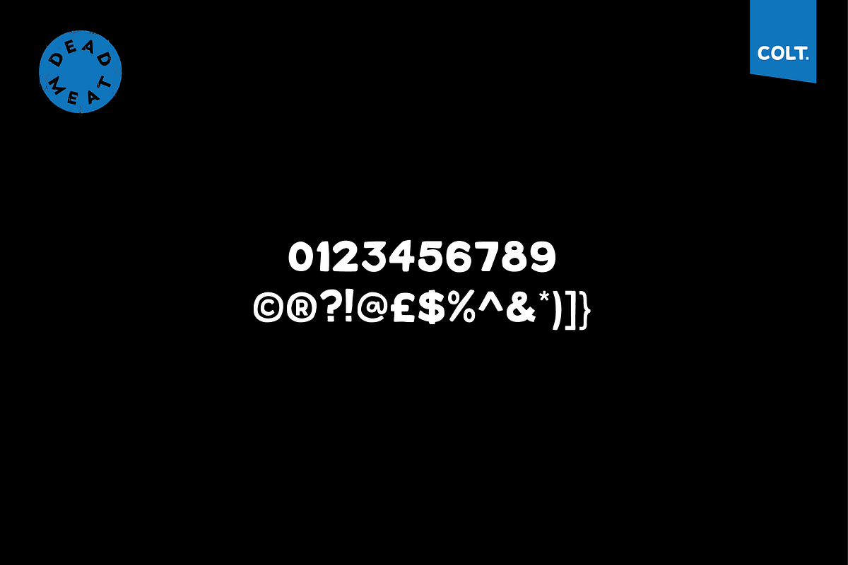 DEAD MEAT - T-shirt Design Font preview 6