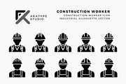 Construction Worker Icon Vector, an Icon by Akatype Studio (Thumbnail 1 of 3)
