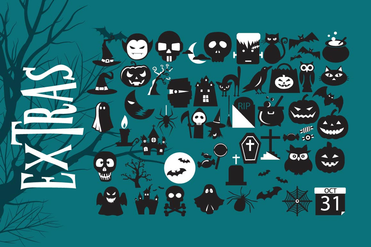 Moonhells Typeface + Extras preview 4