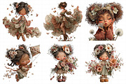 Whimsical Spring Girl Clipart, an Illustration by Daily.Designs (Thumbnail 4 of 8)