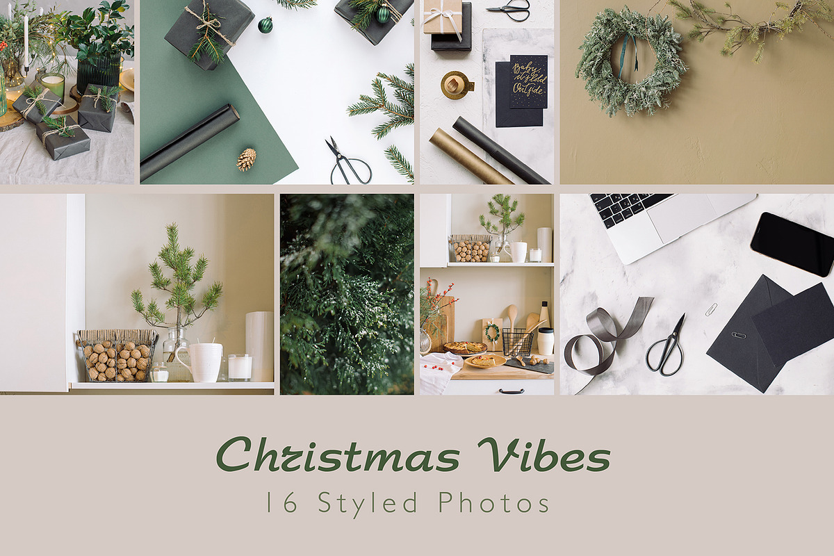 Christmas Vibes#2 | 16 Styled Photos, a Holiday Photo by Nina Stock Photos (Photo 1 of 8)