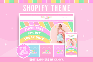 Happy Colors Shopify Theme, a Shopify Template by SunshineStudioBoutique