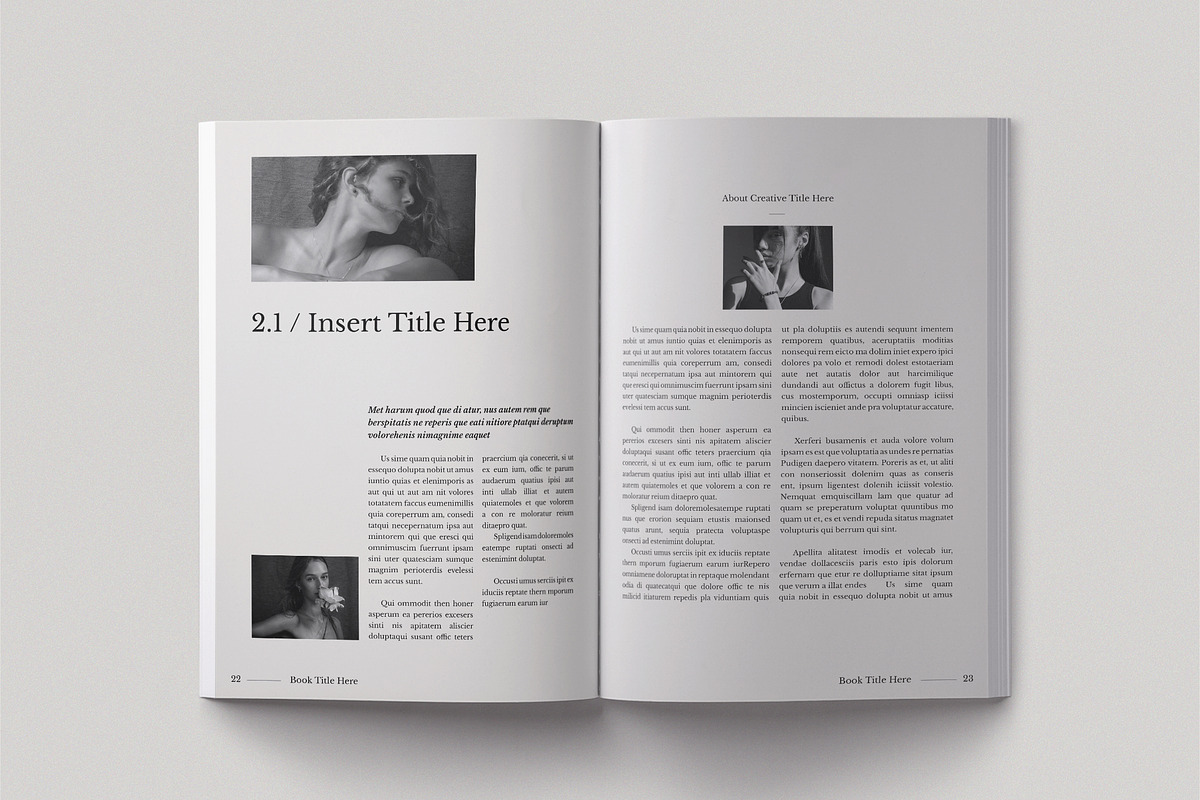 Book Title Layout Design Template, a Brochure Template by TemplateFolio-Shop (Photo 10 of 19)