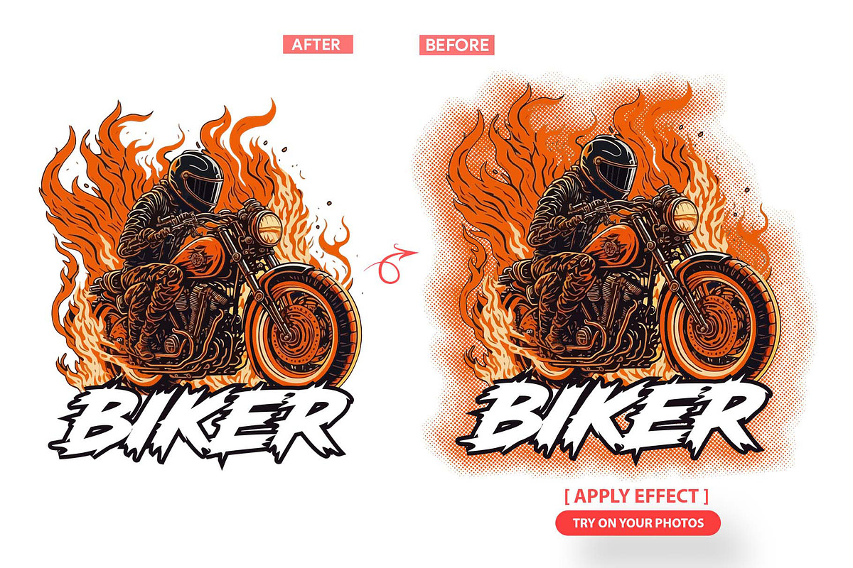 Halftone Backing & Shadow Kit, an Action Add-On by MRI STUDIO (Photo 2 of 13)