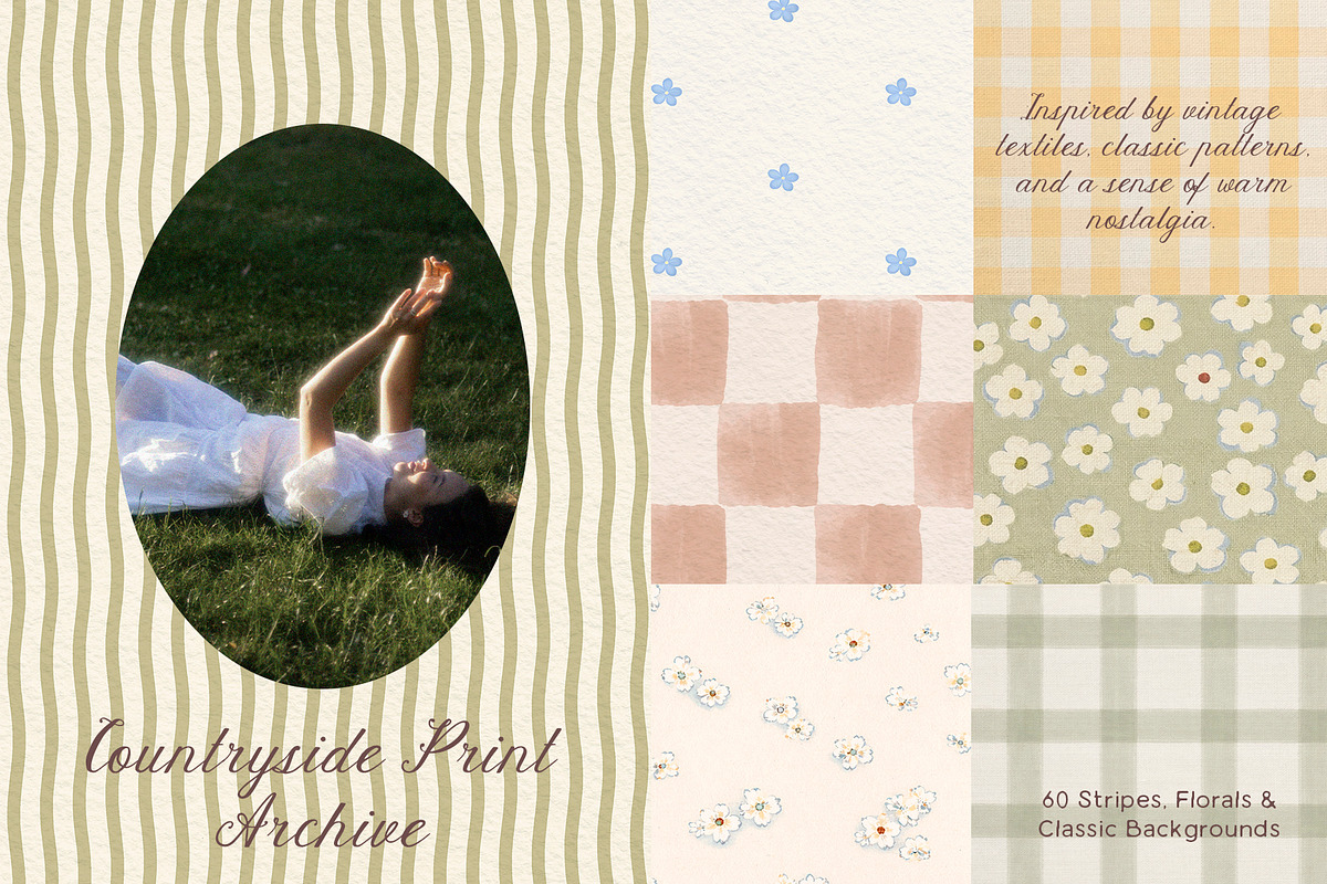 Countryside Print Archive, a Background Graphic by Lidberia (Photo 1 of 9)