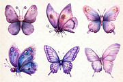 Pastel Purple Butterflies PNG, an Illustration by Dream Creation (Thumbnail 5 of 6)