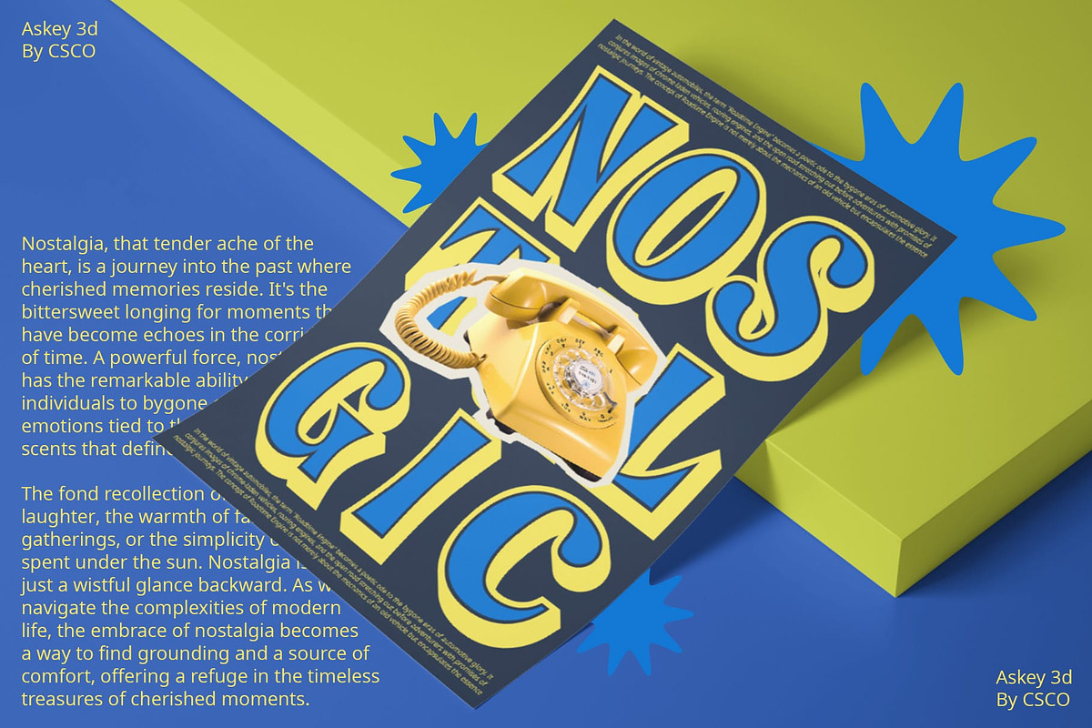 Askey 3D, a Serif Font by Craft Supply Co. (Photo 5 of 8)