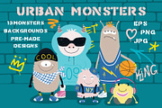 Monster Bundle Kids Illustrations, an Animal Illustration by sceptical cactus (Thumbnail 11 of 39)