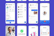 DoctorPlus - Medical Doctor App UI, an UI Kit Template by DesignsLab (Thumbnail 8 of 9)