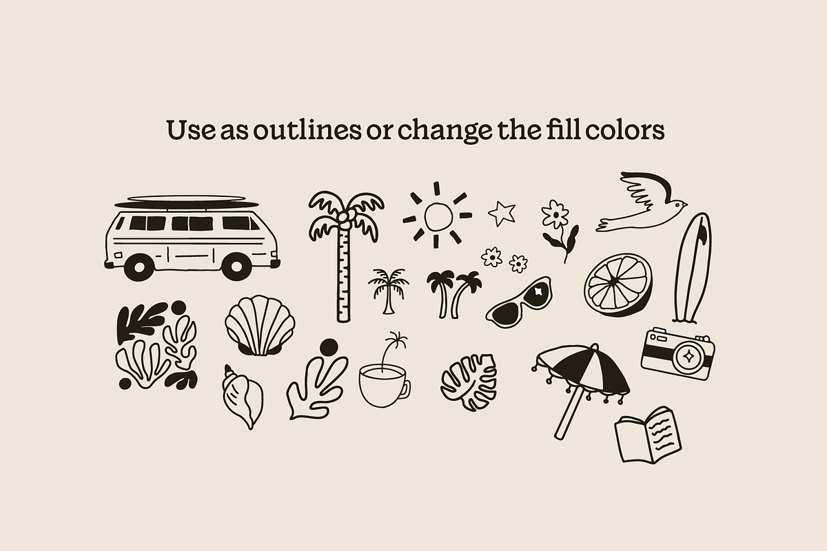 Summer Illustration Pack, a Seasonal Illustration by Nixon Design (Photo 6 of 6)