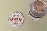 Beer Coaster Mockup, a Cups & Container Mockup by Graphicnugget (Thumbnail 3 of 8)