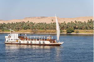 Dahabiya sailing Nile cruise boat, a Transportation Photo by Backyard Stock