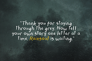 Rainsoul – Handwritten Font, a Handwritten Font by TypeTasty Font (Thumbnail 9 of 10)
