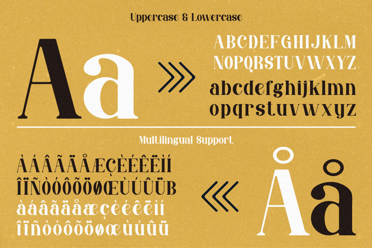 Yaendin - Modern Serif Font, a Serif Font by MaikoHatta (Photo 3 of 8)