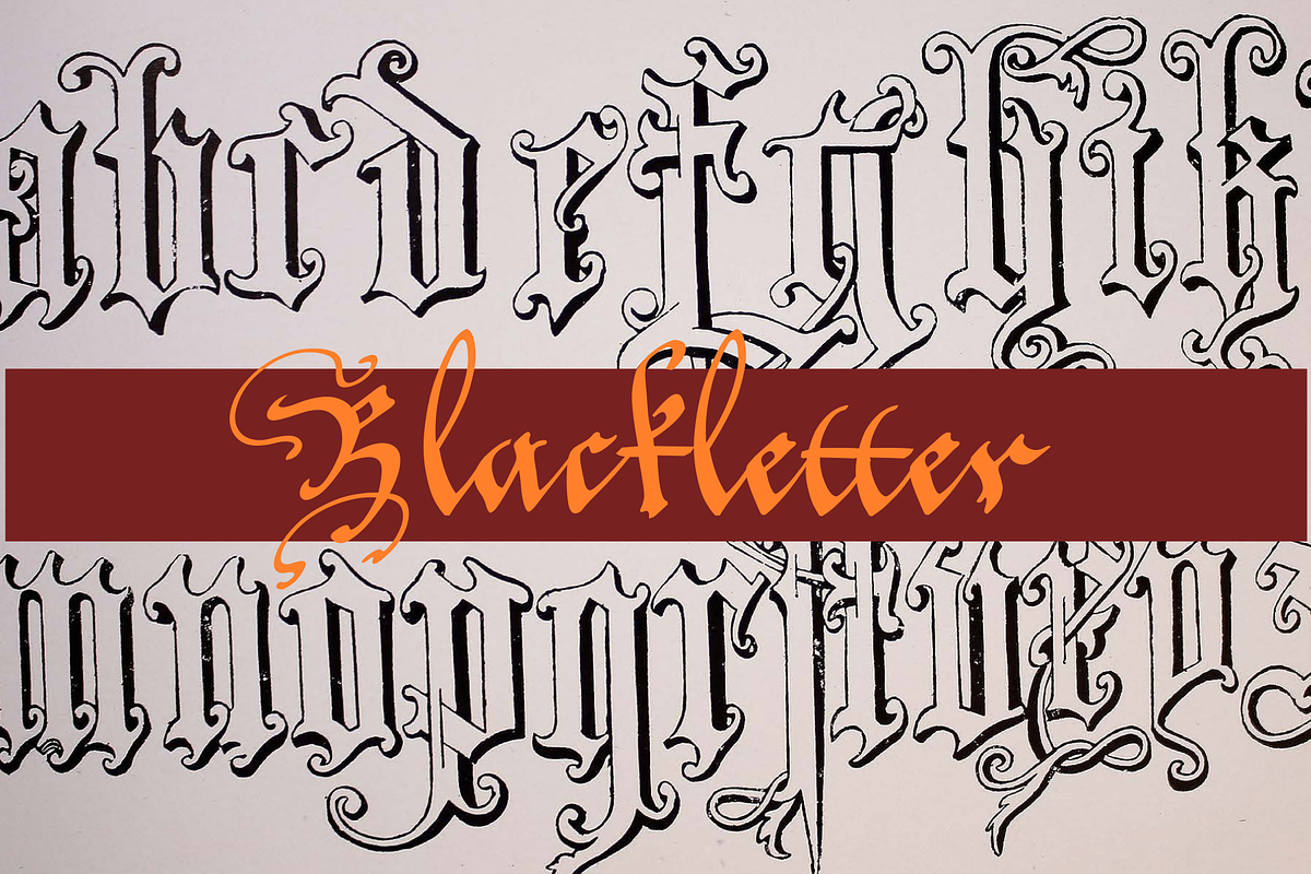 Blackletter Alphabets 30 Alphabets, an Object Graphic by Intellecta Design (Photo 5 of 7)