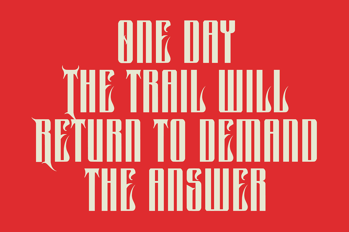 Qiropt Bold Modern Blackletter Font, a Blackletter Font by Maulana Creative (Photo 3 of 7)