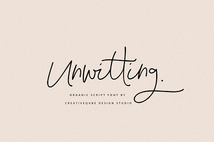 Unwitting Script Font