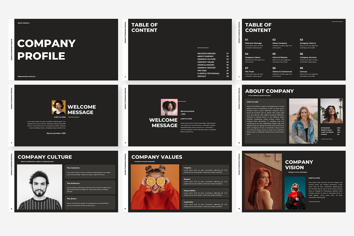 Company Profile Keynote Template, a Presentation Template by Gaize (Photo 6 of 10)