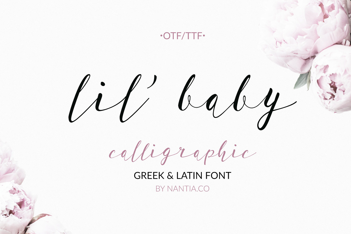 Script Greek Font lil baby