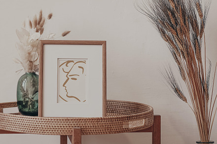 Artwork Wooden Frames Mockup