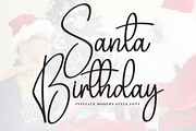 Santa Birthday | Script Font, a Handwritten Font by Scratchones (Thumbnail 1 of 8)