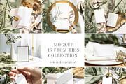 Card Mockup 5x3.5 RSVP Olive, a Merchandise Mockup by PawMockups (Thumbnail 7 of 10)