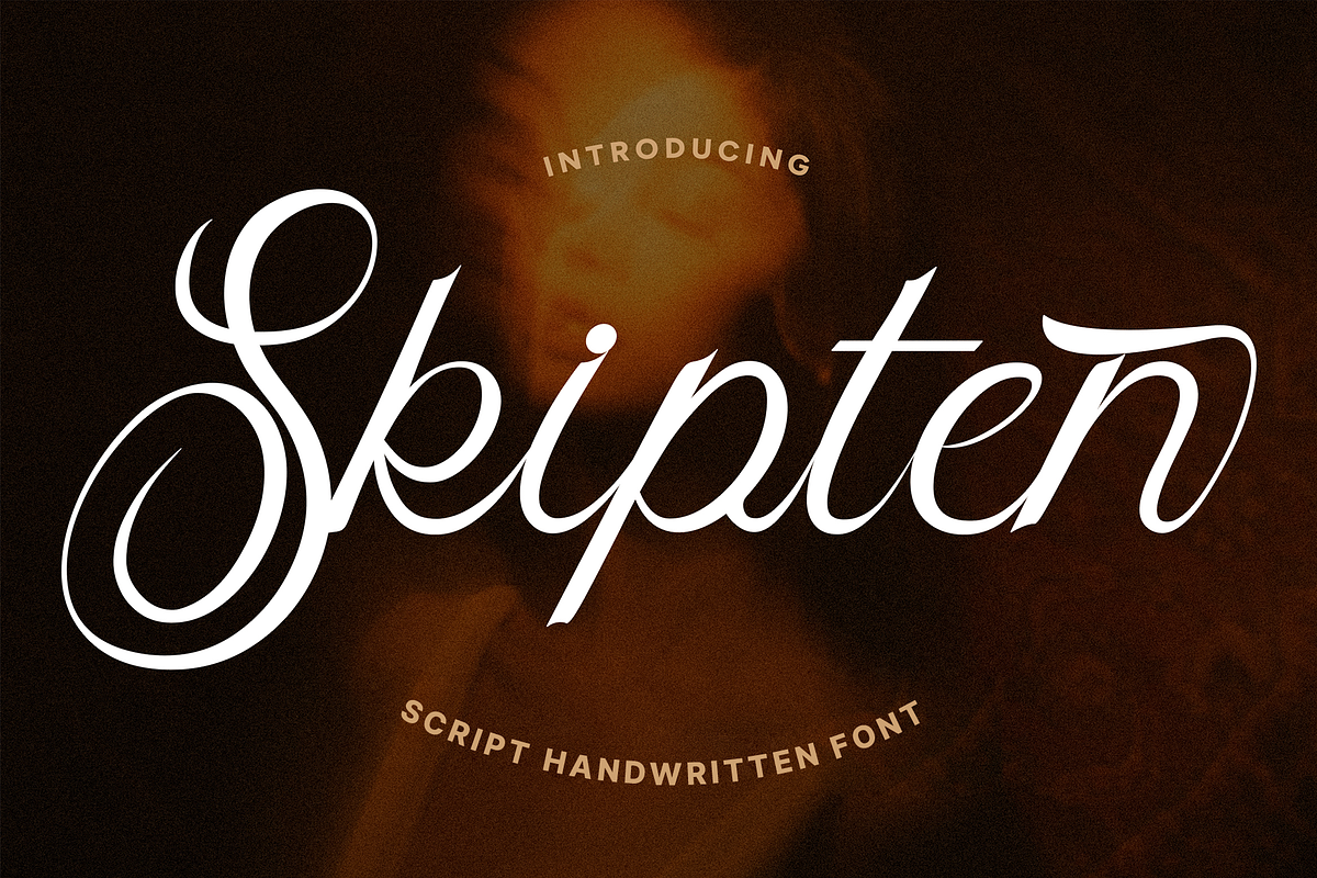 Skipten - Script Handwritten Font, a Script Font by Pekotype (Photo 1 of 11)