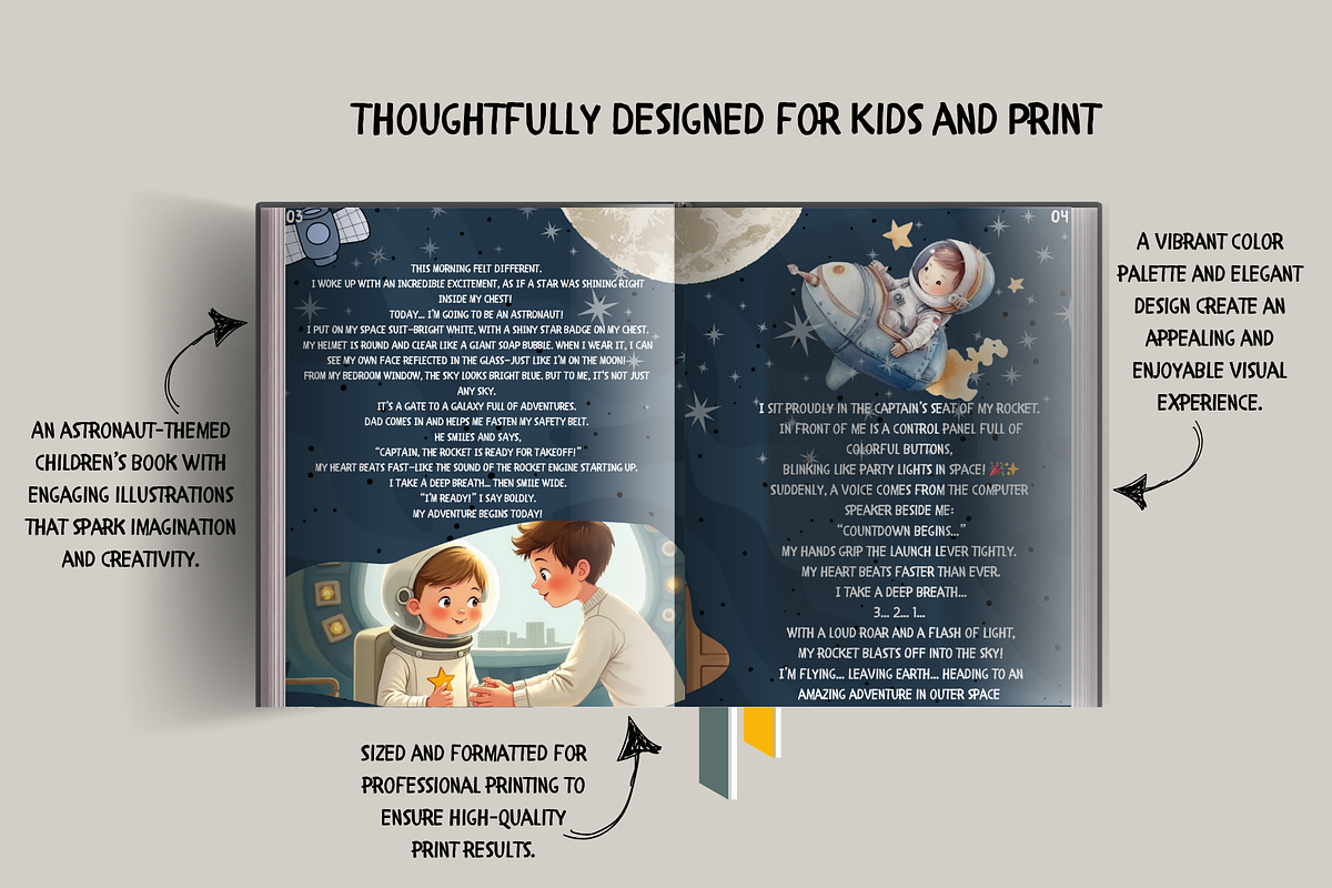 Children’s Book Template, a Card Template by MDHouse12 (Photo 2 of 8)
