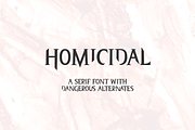 Homicidal Serif Font, a Serif Font by Beck McCormick (Thumbnail 1 of 10)
