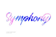 Symphony Script Font, a Script Font by adinuritype (Thumbnail 1 of 7)