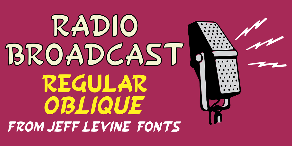 Radio Broadcast JNL, a Handwritten Font by Jeff Levine Fonts (Photo 1 of 5)