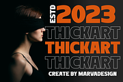 Thickart - A Modern Sans Serif Font, a Sans Serif Font by Marvadesign (Thumbnail 5 of 7)