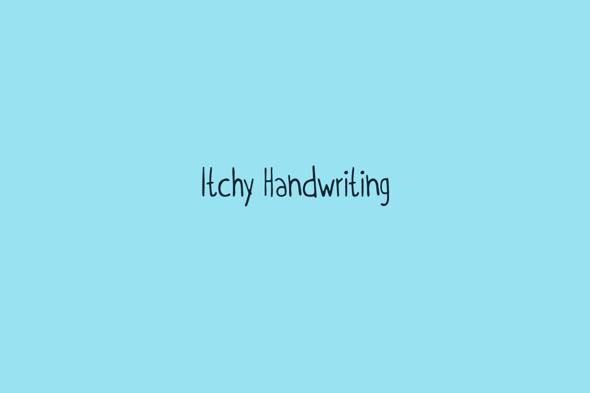 Itchy Handwriting