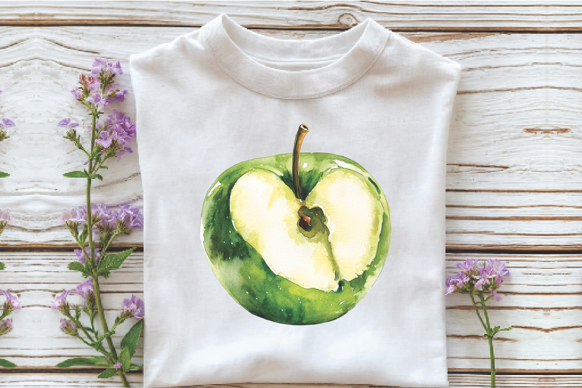 Watercolor Apples Clipart, an Illustration by Libby Wishes (Photo 4 of 5)